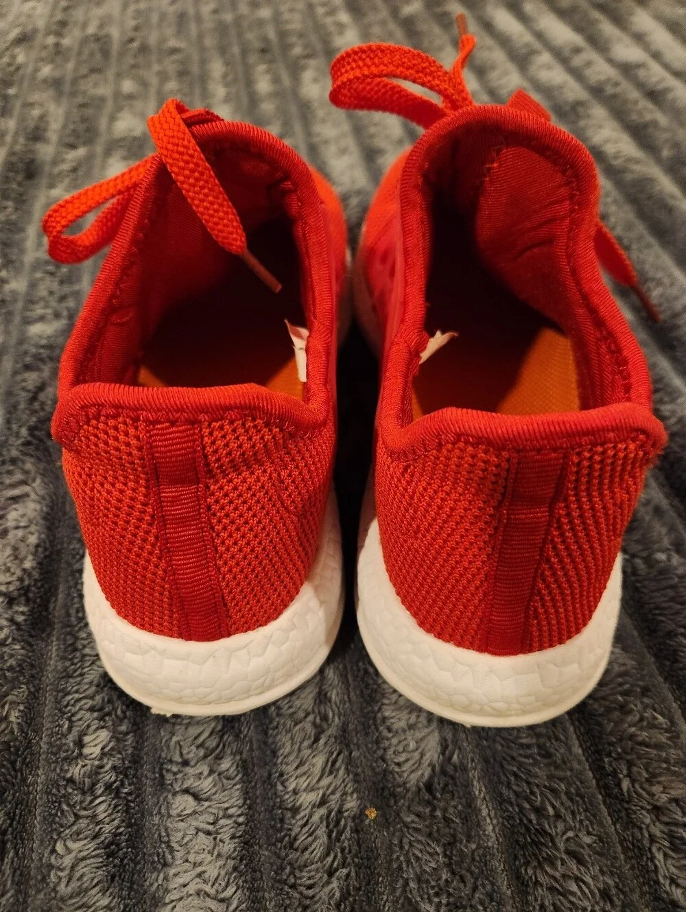 Red Mesh Woman's Athletic Sneaker with White Sole, Size 7